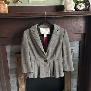 Anthropologie Tabatha peplum blazer
